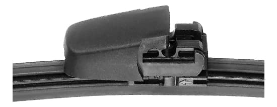 Rear connector, fitted to the blade