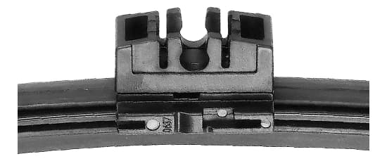 Rear connector, fitted to the blade