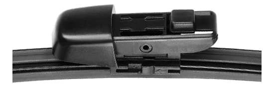 Rear connector, fitted to the blade